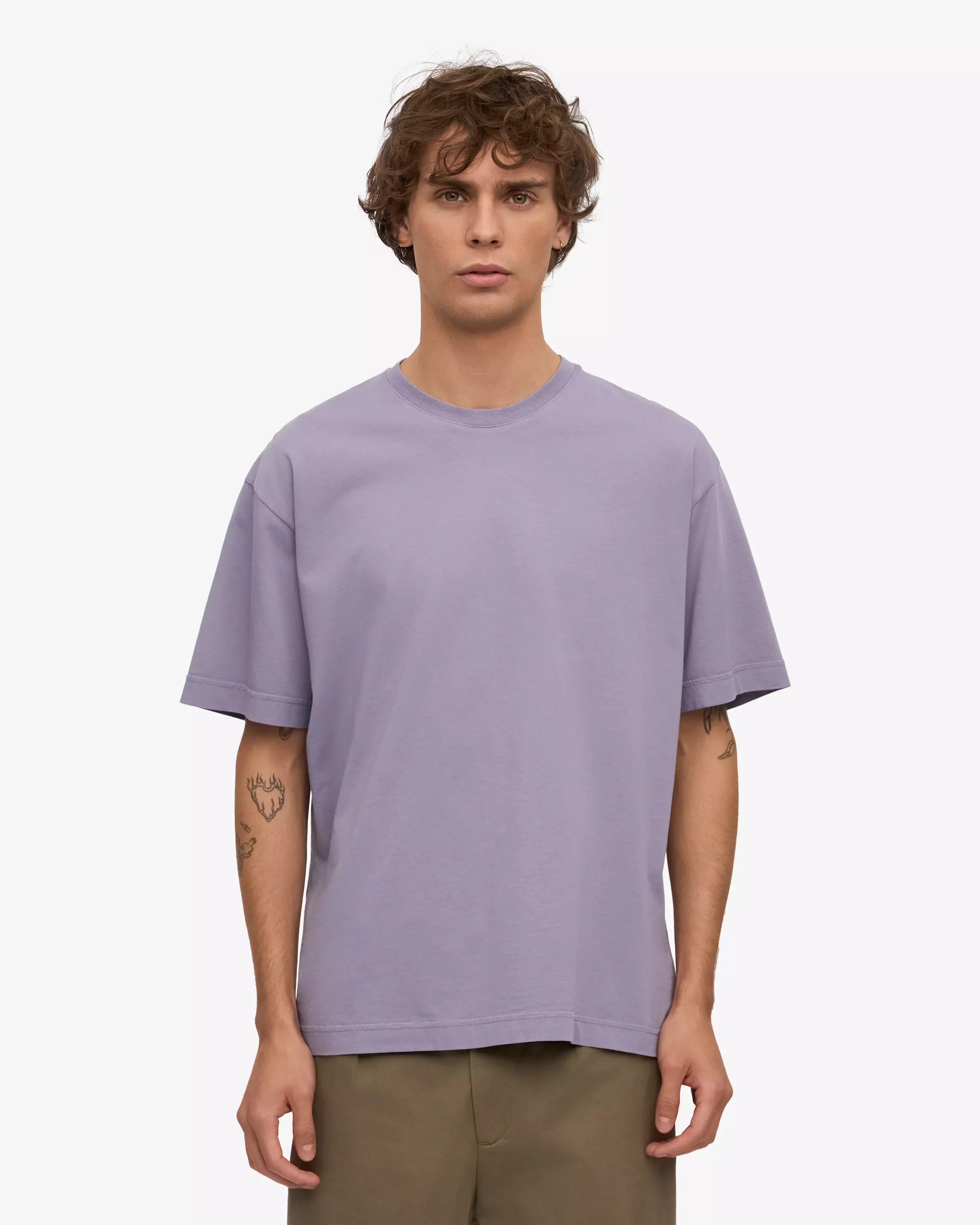 Colorful Standard Purple Jade Oversized Organic T-Shirt Herren purple